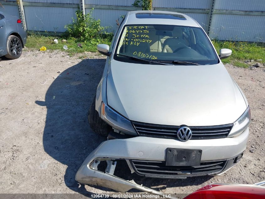 2012 Volkswagen Jetta Tdi VIN: 3VW3L7AJ8CM015249 Lot: 12064739