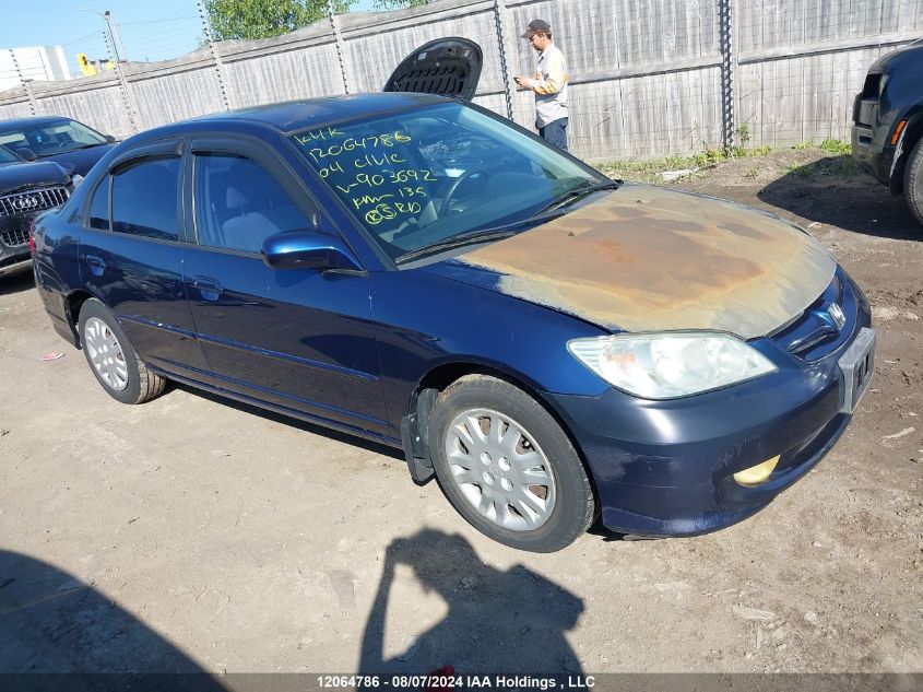 2004 Honda Civic Sdn VIN: 2HGES16644H903692 Lot: 12064786