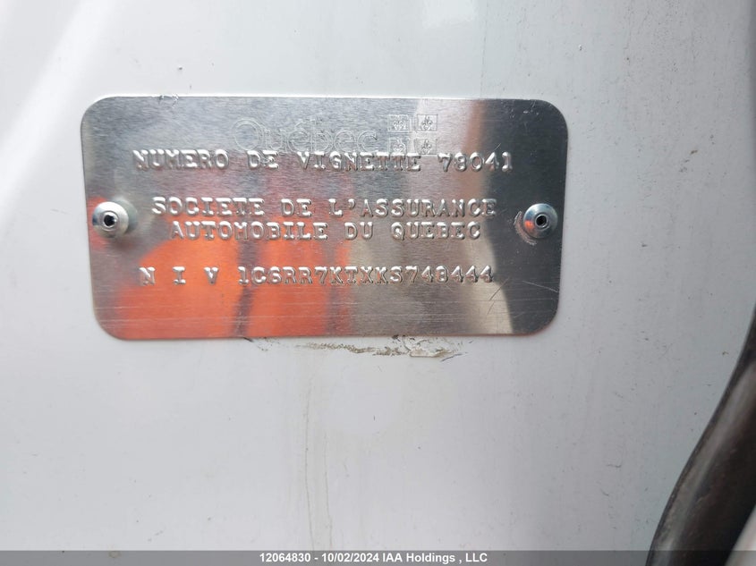 2019 Ram 1500 Classic Tradesman VIN: 1C6RR7KTXKS748444 Lot: 12064830