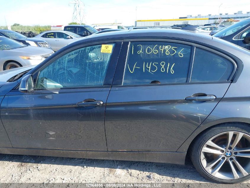 2013 BMW 3 Series VIN: WBA3B3C52DF145816 Lot: 12064856
