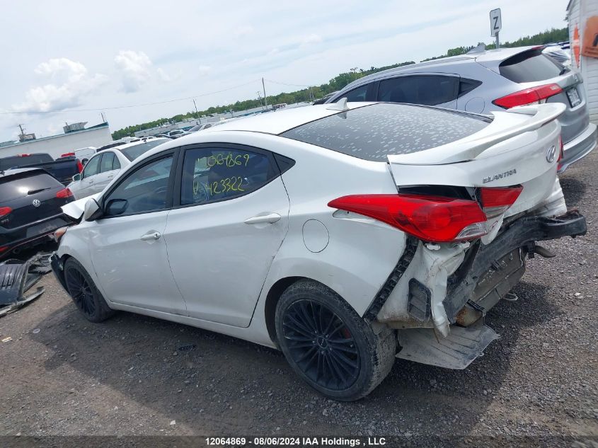 2013 Hyundai Elantra Gl VIN: 5NPDH4AE3DH423322 Lot: 12064869