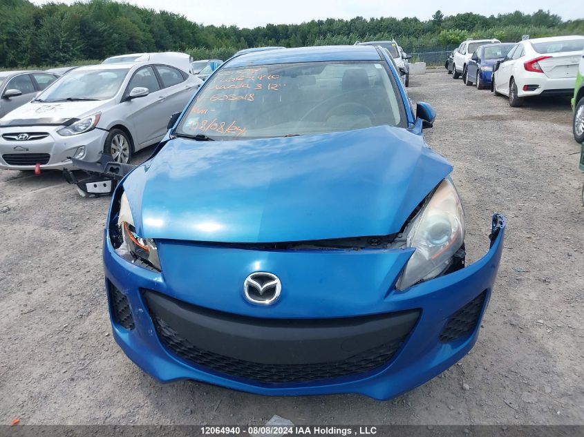 2012 Mazda Mazda3 VIN: JM1BL1V74C1605018 Lot: 12064940