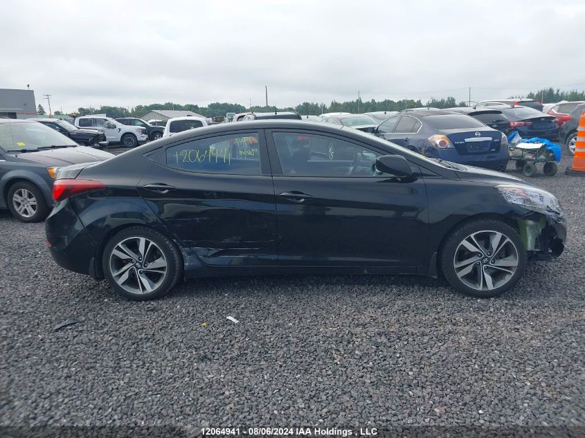 2016 Hyundai Elantra Gls VIN: KMHDH4AHXGU606989 Lot: 12064941