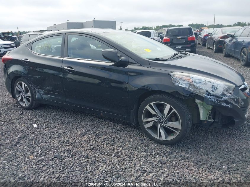 2016 Hyundai Elantra Gls VIN: KMHDH4AHXGU606989 Lot: 12064941
