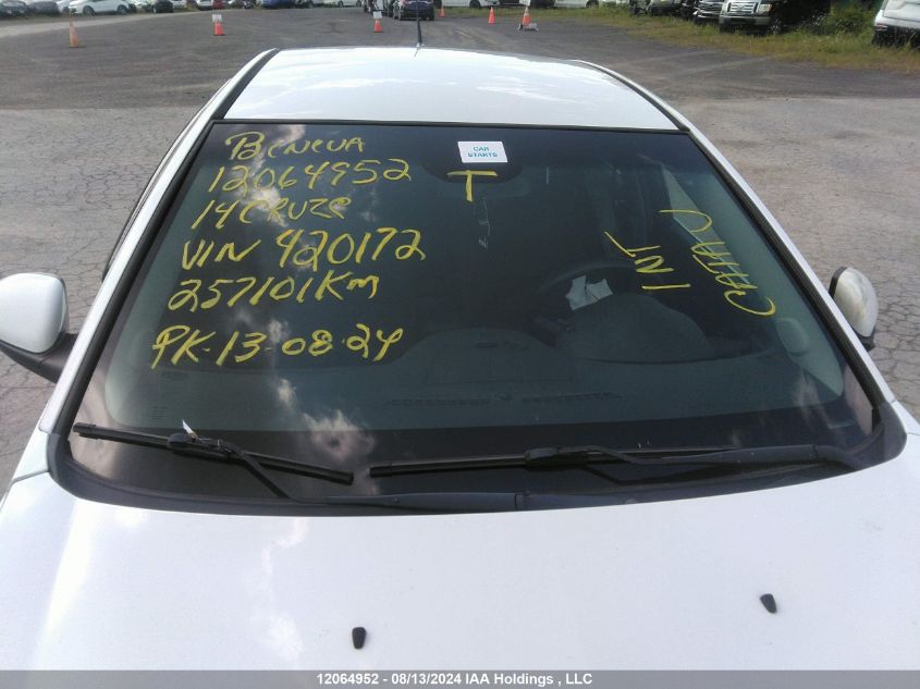 2014 Chevrolet Cruze VIN: 1G1PD5SB4E7420172 Lot: 12064952