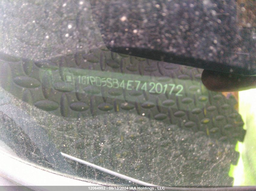 2014 Chevrolet Cruze VIN: 1G1PD5SB4E7420172 Lot: 12064952