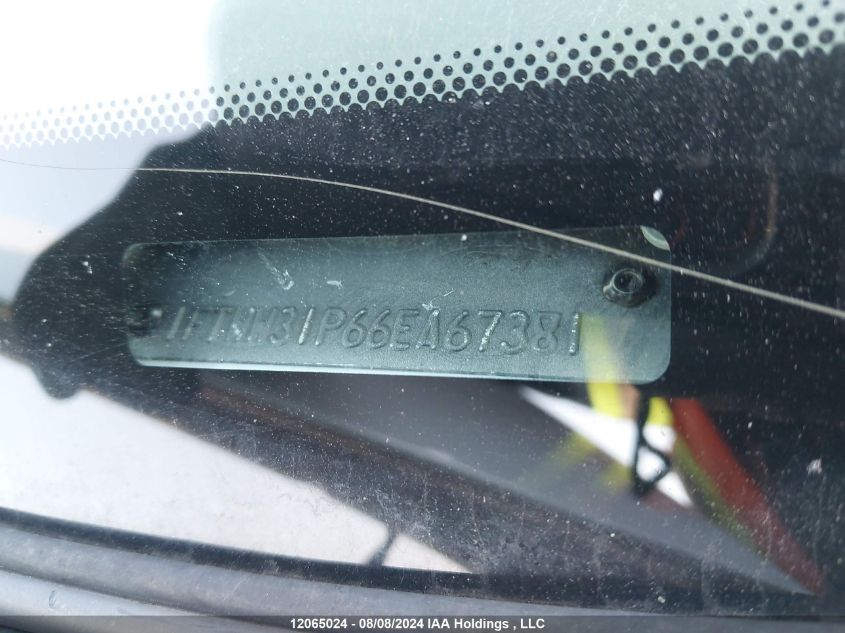 2006 Ford F350 Srw Super Duty VIN: 1FTWW31P66EA67381 Lot: 12065024