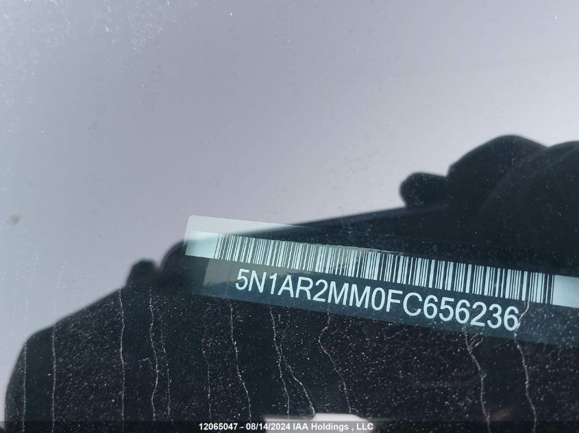 2015 Nissan Pathfinder S/Sv/Sl/Platinum VIN: 5N1AR2MM0FC656236 Lot: 12065047