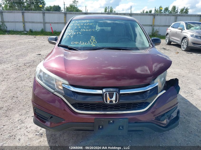 2016 Honda Cr-V VIN: 2HKRM4H38GH116609 Lot: 12065086