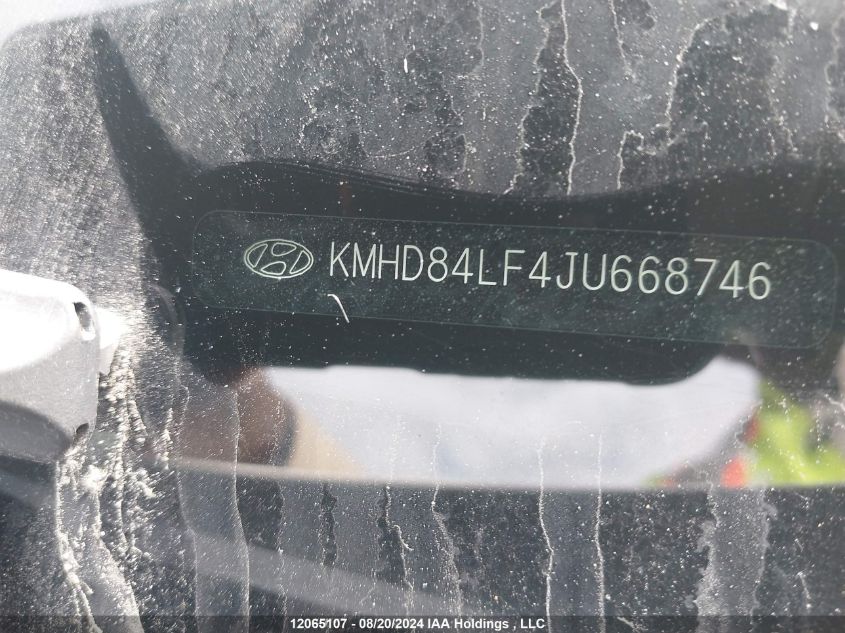 2018 Hyundai Elantra Sel/Value/Limited VIN: KMHD84LF4JU668746 Lot: 12065107