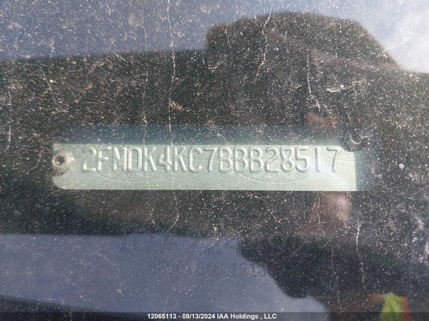 2011 Ford Edge Limited VIN: 2FMDK4KC7BBB28517 Lot: 12065113