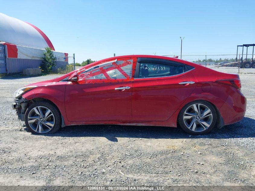 2016 Hyundai Elantra Limited VIN: KMHDH4AH3GU639591 Lot: 12065131