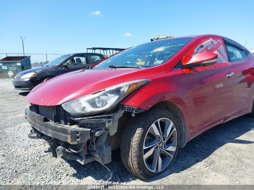 2016 Hyundai Elantra Limited VIN: KMHDH4AH3GU639591 Lot: 12065131