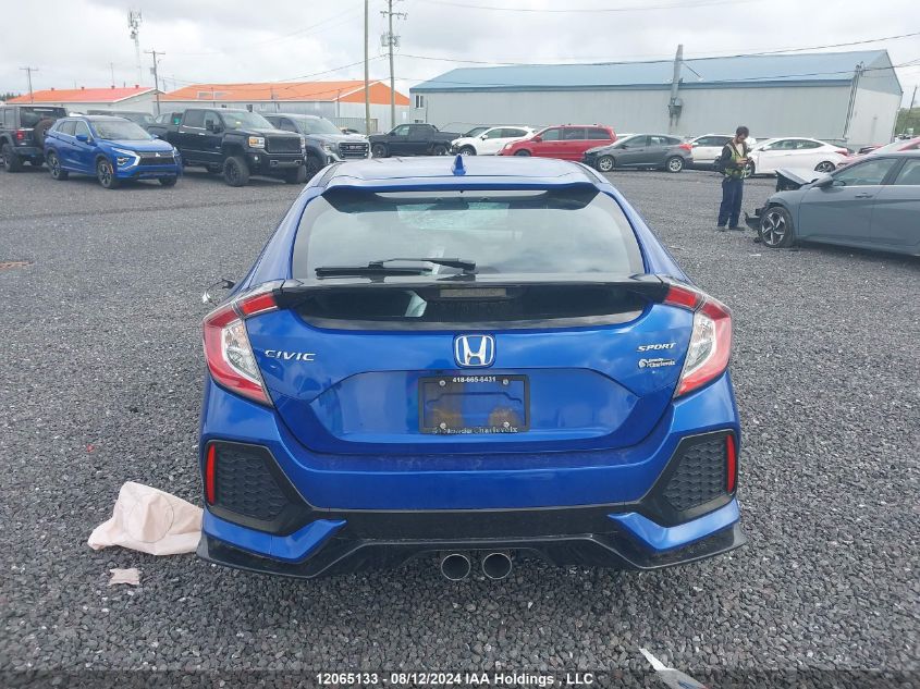 2019 Honda Civic Hatchback VIN: SHHFK7H48KU302806 Lot: 12065133