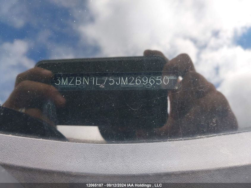 2018 Mazda Mazda3 VIN: 3MZBN1L75JM269650 Lot: 12065187