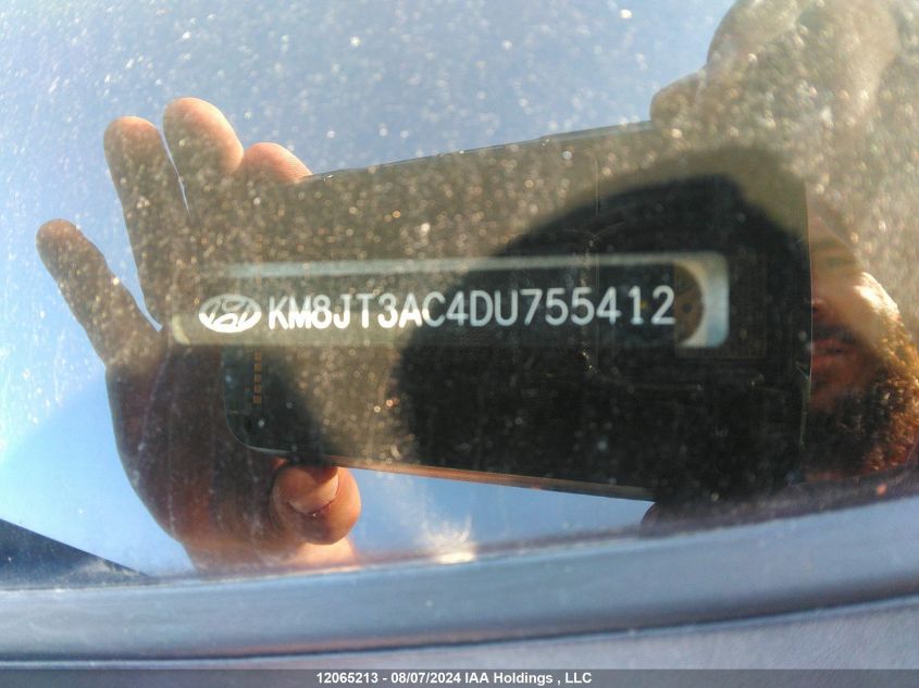 2013 Hyundai Tucson Gl VIN: KM8JT3AC4DU755412 Lot: 12065213