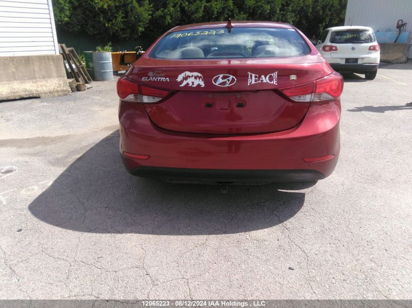 2014 Hyundai Elantra Se/Sport/Limited VIN: 5NPDH4AE4EH458551 Lot: 12065223