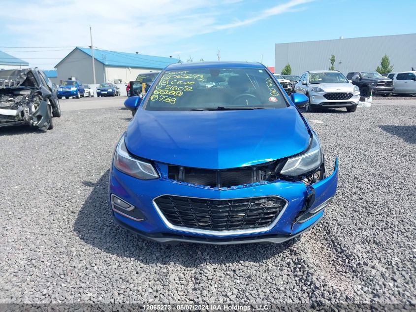 2018 Chevrolet Cruze VIN: 3G1BE6SMXJS518052 Lot: 12065273