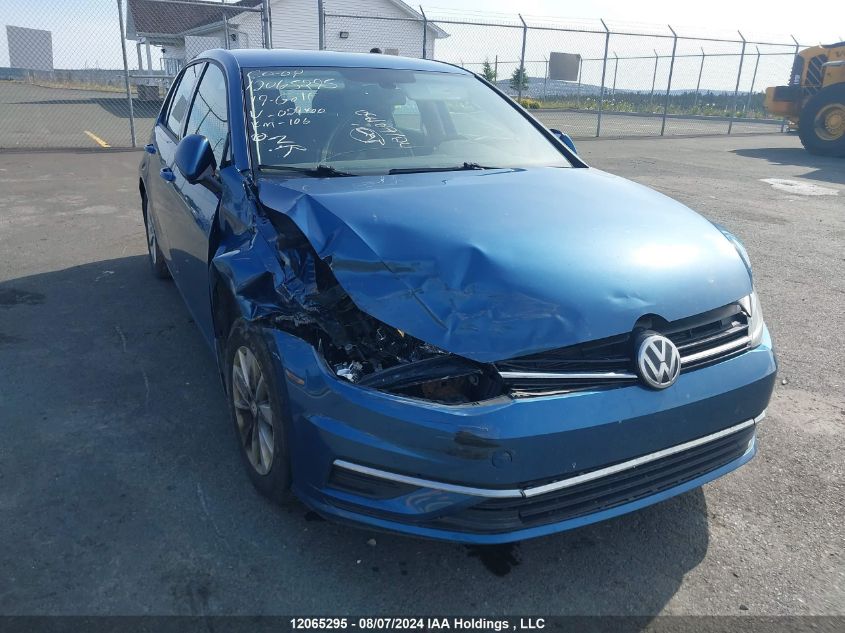 2019 Volkswagen Golf VIN: 3VWG57AU6KM029400 Lot: 12065295