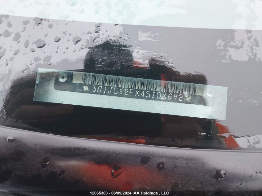 2004 Chevrolet Cavalier VIN: 3G1JC52FX4S108692 Lot: 12065303