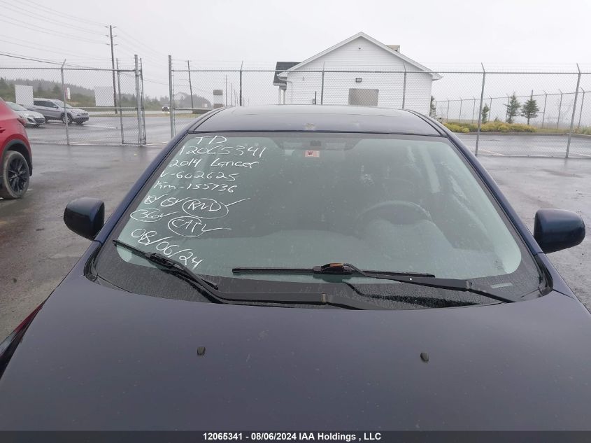 2014 Mitsubishi Lancer Es/Es Sport VIN: JA32U2FU0EU602625 Lot: 12065341