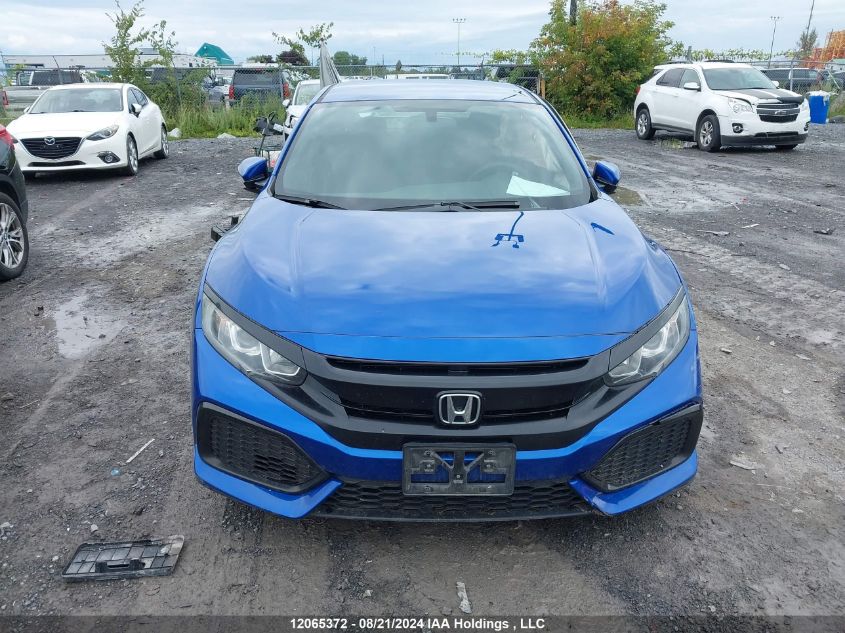 2018 Honda Civic Hatchback VIN: SHHFK7H21JU306564 Lot: 12065372