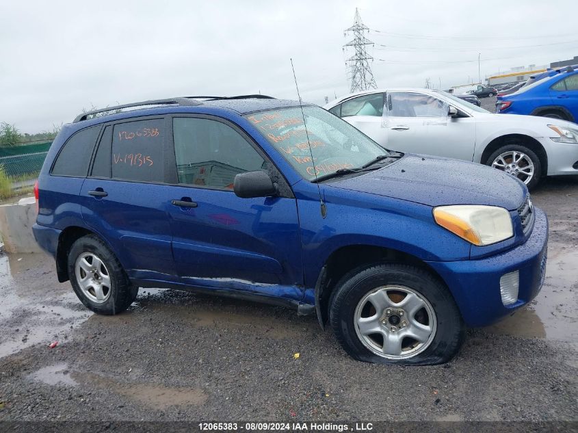 2003 Toyota Rav4 VIN: JTEHH20V830191315 Lot: 12065383