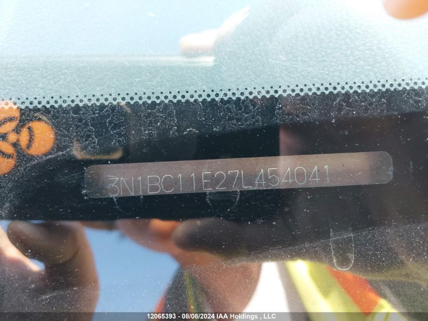 2007 Nissan Versa VIN: 3N1BC11E27L454041 Lot: 12065393