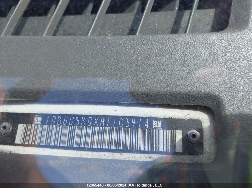 2010 Chevrolet Express G3500 VIN: 1GB6G3BGXA1103914 Lot: 12065440