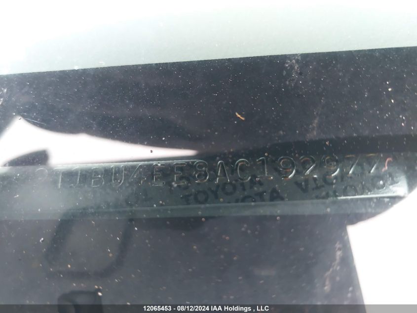 2010 Toyota Corolla VIN: 2T1BU4EE8AC192977 Lot: 12065453