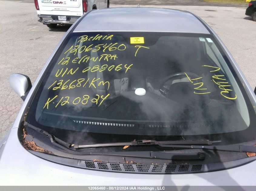 2012 Hyundai Elantra VIN: 5NPDH4AE9CH088064 Lot: 12065460