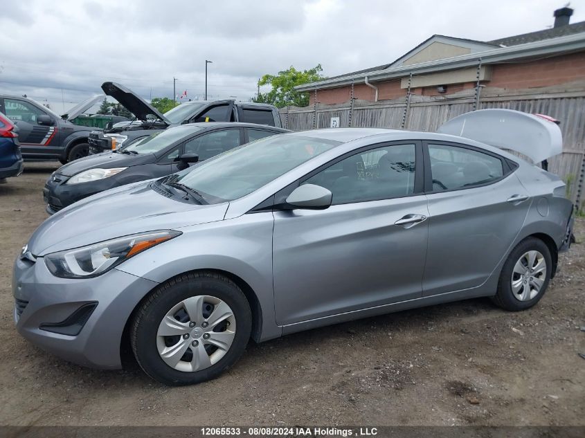 2016 Hyundai Elantra VIN: 5NPDH4AE7GH796240 Lot: 12065533