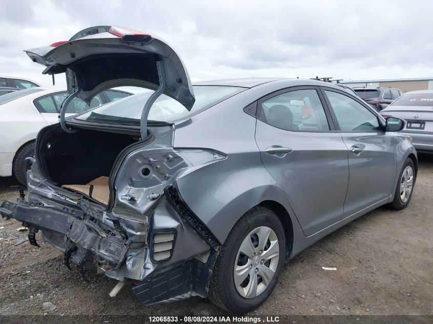 2016 Hyundai Elantra VIN: 5NPDH4AE7GH796240 Lot: 12065533