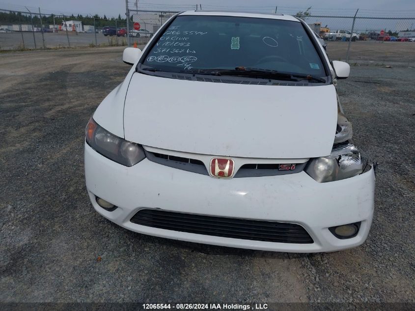 2007 Honda Civic Si Si VIN: 2HGFG21537H101083 Lot: 12065544