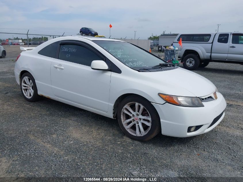 2007 Honda Civic Si Si VIN: 2HGFG21537H101083 Lot: 12065544