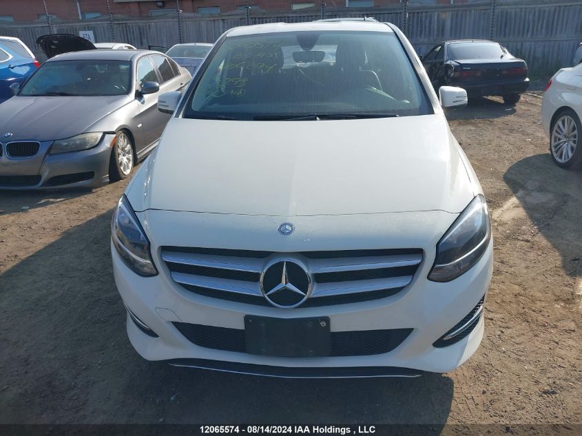 2016 Mercedes-Benz B-Class VIN: WDDMH4EB3GJ406294 Lot: 12065574