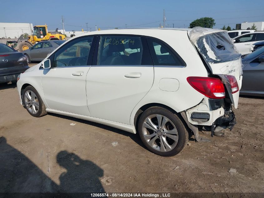 2016 Mercedes-Benz B-Class VIN: WDDMH4EB3GJ406294 Lot: 12065574