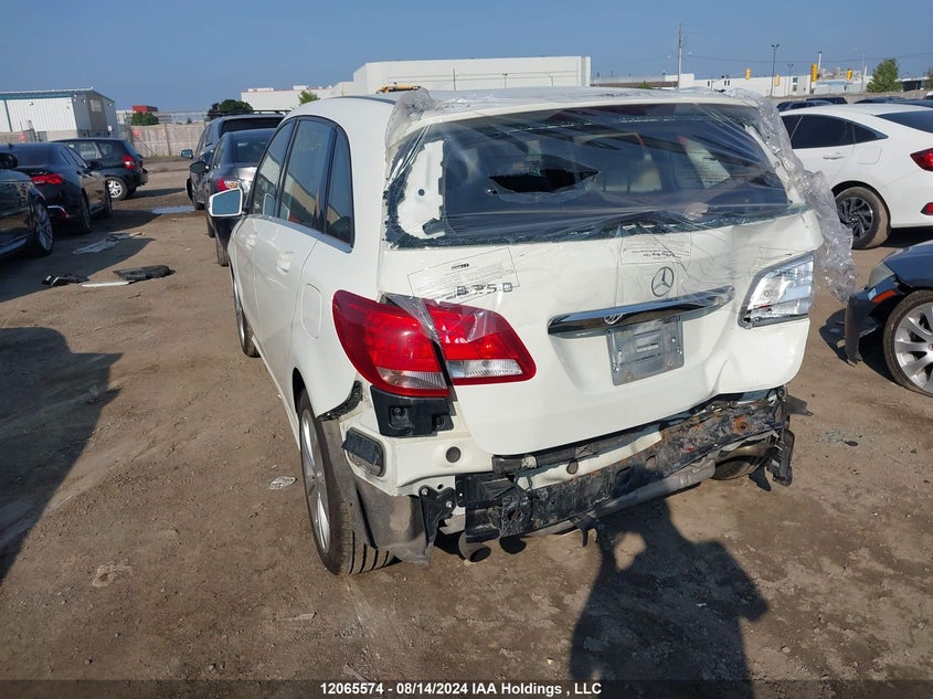 2016 Mercedes-Benz B-Class VIN: WDDMH4EB3GJ406294 Lot: 12065574