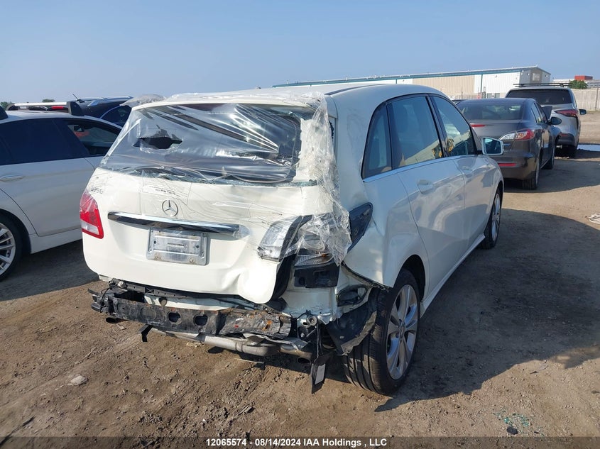 2016 Mercedes-Benz B-Class VIN: WDDMH4EB3GJ406294 Lot: 12065574
