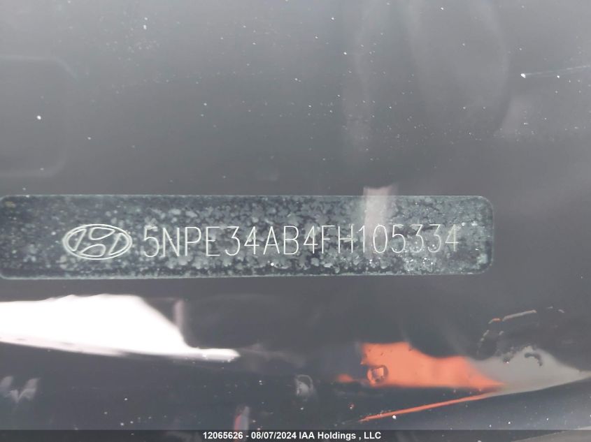 2015 Hyundai Sonata Sport/Limited VIN: 5NPE34AB4FH105334 Lot: 12065626