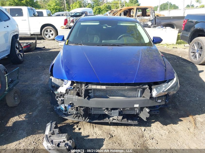 2022 Hyundai Elantra Hybrid Ultimate VIN: KMHLN4AJ0NU026414 Lot: 12065675