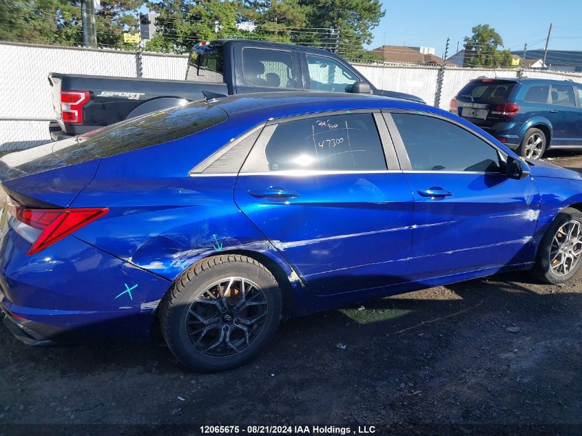 2022 Hyundai Elantra Hybrid Ultimate VIN: KMHLN4AJ0NU026414 Lot: 12065675