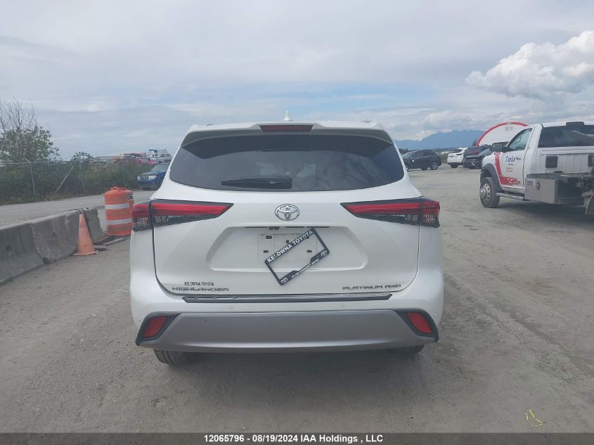 2021 Toyota Highlander Platinum VIN: 5TDFZRBH6MS082276 Lot: 12065796
