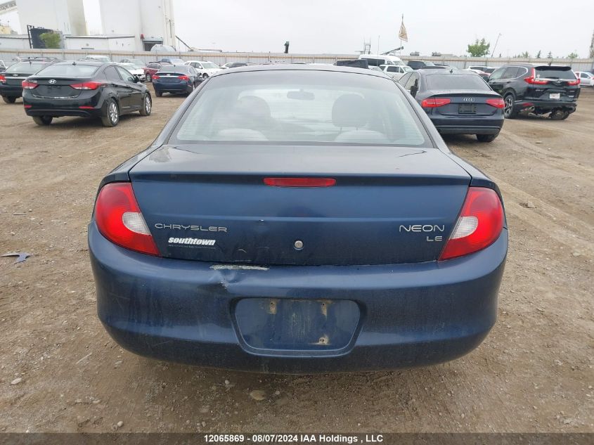 2002 Chrysler Neon Le VIN: 1C3ES46CX2D546118 Lot: 12065869