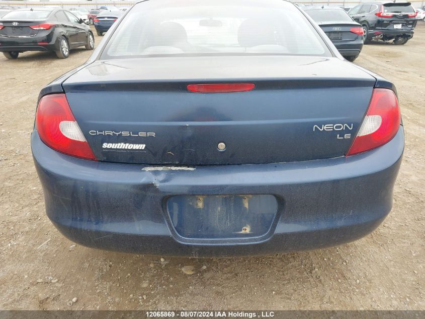 2002 Chrysler Neon Le VIN: 1C3ES46CX2D546118 Lot: 12065869