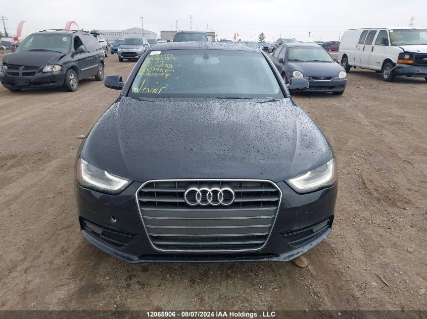 2013 Audi A4 VIN: WAUKFCFL4DN024589 Lot: 12065906