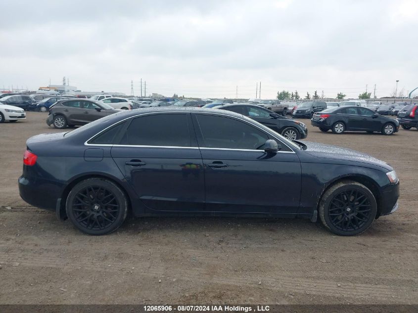 2013 Audi A4 VIN: WAUKFCFL4DN024589 Lot: 12065906