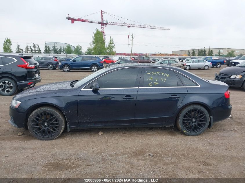 2013 Audi A4 VIN: WAUKFCFL4DN024589 Lot: 12065906