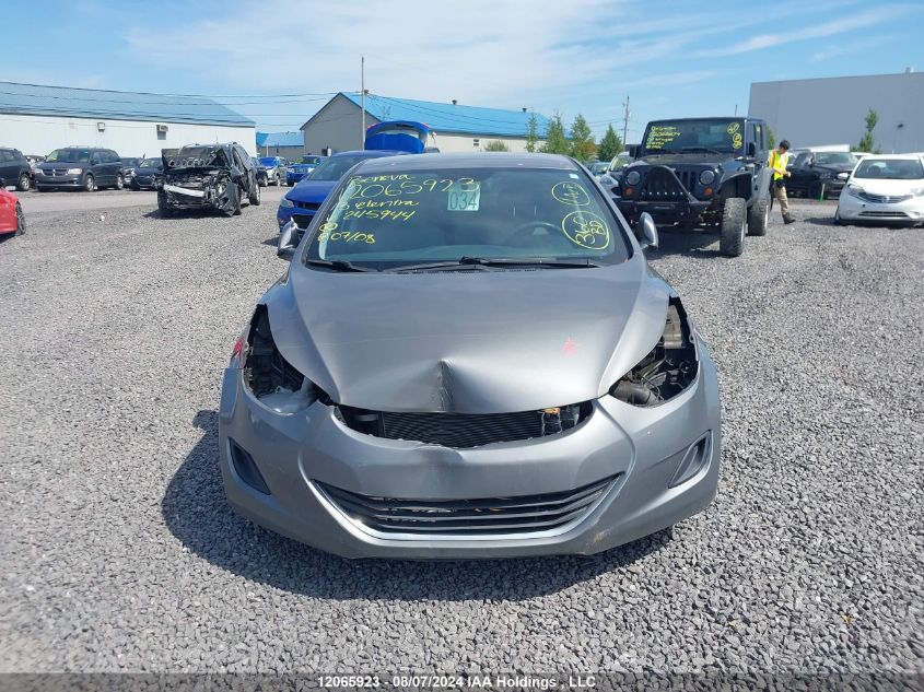 2013 Hyundai Elantra Gl VIN: 5NPDH4AE1DH245944 Lot: 12065923