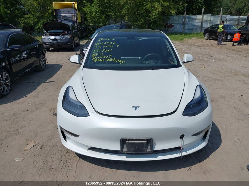2023 Tesla Model 3 VIN: LRW3E1FA9PC891724 Lot: 12065952